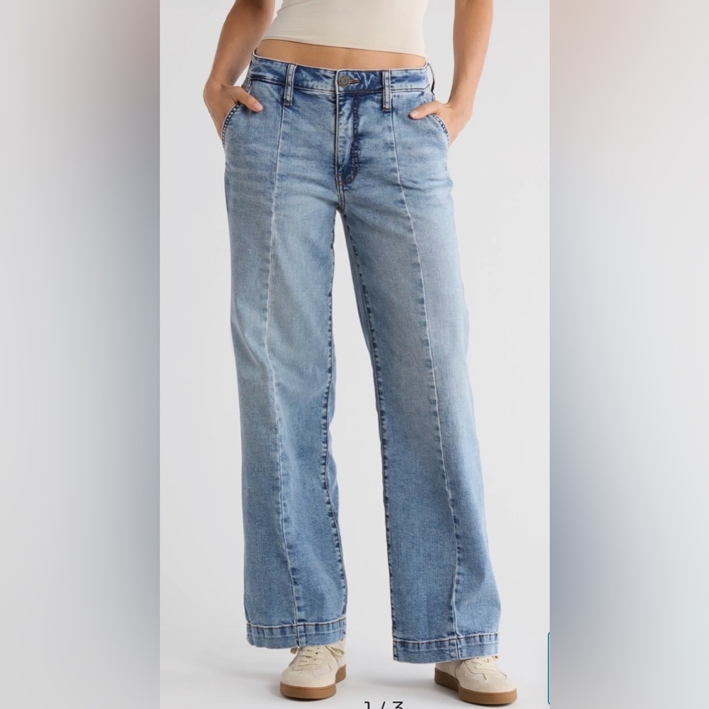 Kut from the Kloth Light Blue Wide-Leg Jeans